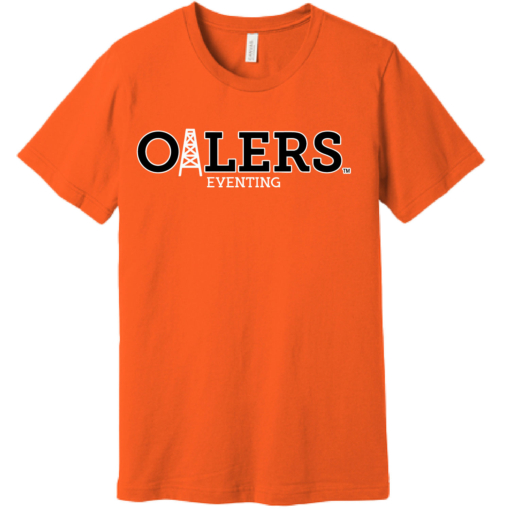 University of Findlay Equestrian - Bella Cotton Short Sleeve Shirt  - Orange - Oilers Design With Disciplines - Image 4