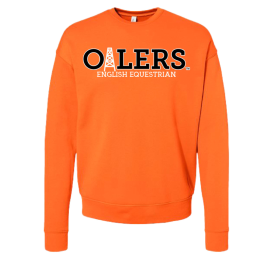 University of Findlay Equestrian - Bella Ringspun Crew - Orange - Oilers Design With Disciplines - Image 4