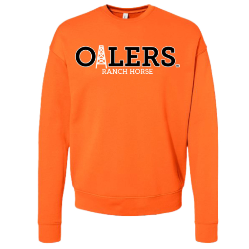 University of Findlay Equestrian - Bella Ringspun Crew - Orange - Oilers Design With Disciplines - Image 2