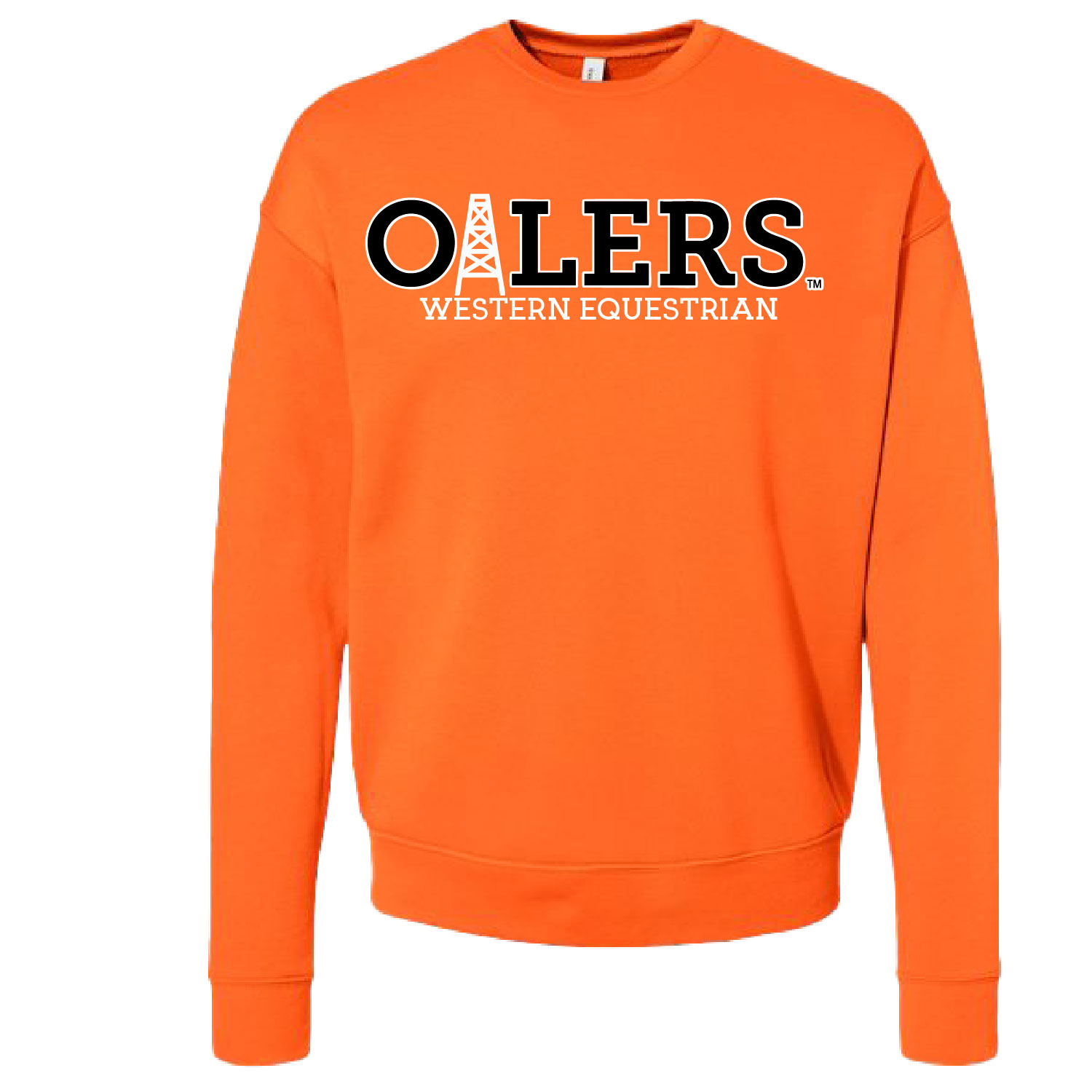 University of Findlay Equestrian – Bella Ringspun Crew – Orange – Oilers Design With Disciplines product image