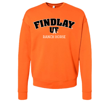 University of Findlay Equestrian – Bella Ringspun Crew  – Orange – Findlay UF Design With Disciplines product image
