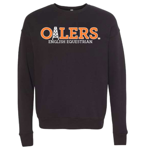 University of Findlay Equestrian - Bella Ringspun Crew  - Black - Oilers Design With Disciplines - Image 4