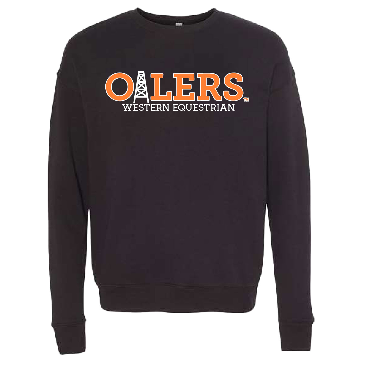 University of Findlay Equestrian – Bella Ringspun Crew  – Black – Oilers Design With Disciplines product image