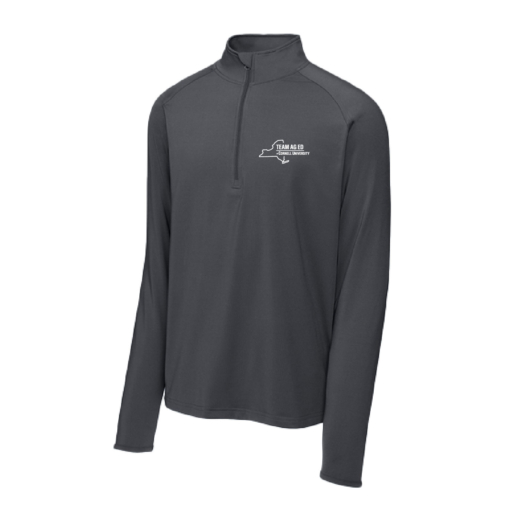 Team Ag Ed at Cornell University -Men's Stretch Quarter Zip - Embroidered -Charcoal