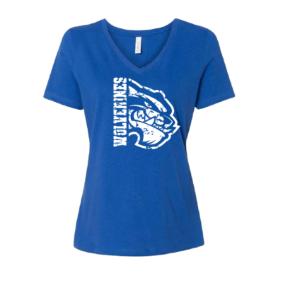 Westfield Spirit Sale -Ladies V-Neck Short Sleeve Shirt – Royal product image