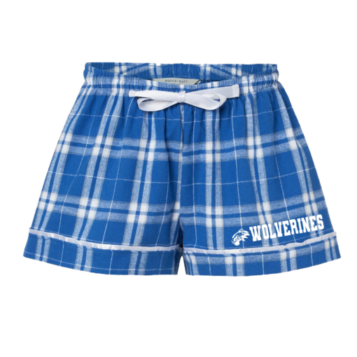 Westfield Spirit Sale -Ladies Flannel SHorts - Royal Silver