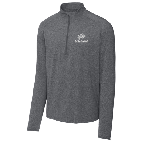 Westfield Spirit Sale -Stretch 1/4-Zip Pullover- Heather Charcoal - EMBROIDERED