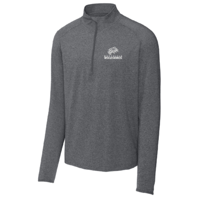 Westfield Spirit Sale -Stretch 1/4-Zip Pullover- Heather Charcoal – EMBROIDERED product image