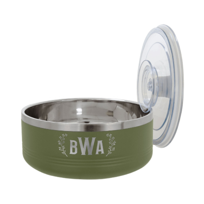 Mock Merch Store – Polar Camel Olive Green 1 1/4 Quart Serving Bowl with Lid product image