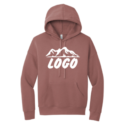 Mock Merch Store – Sponge Fleece Pullover Hoodie – Mountain Design – Mauve product image
