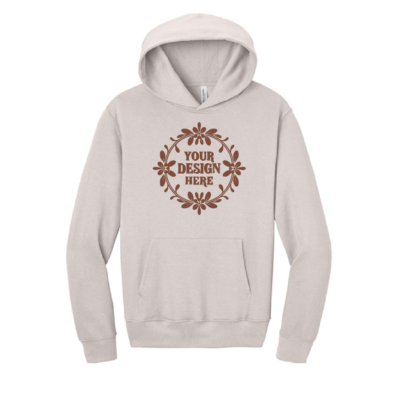Mock Merch Store – Heavyweight Pullover Hoodie – Floral Design – Dust product image