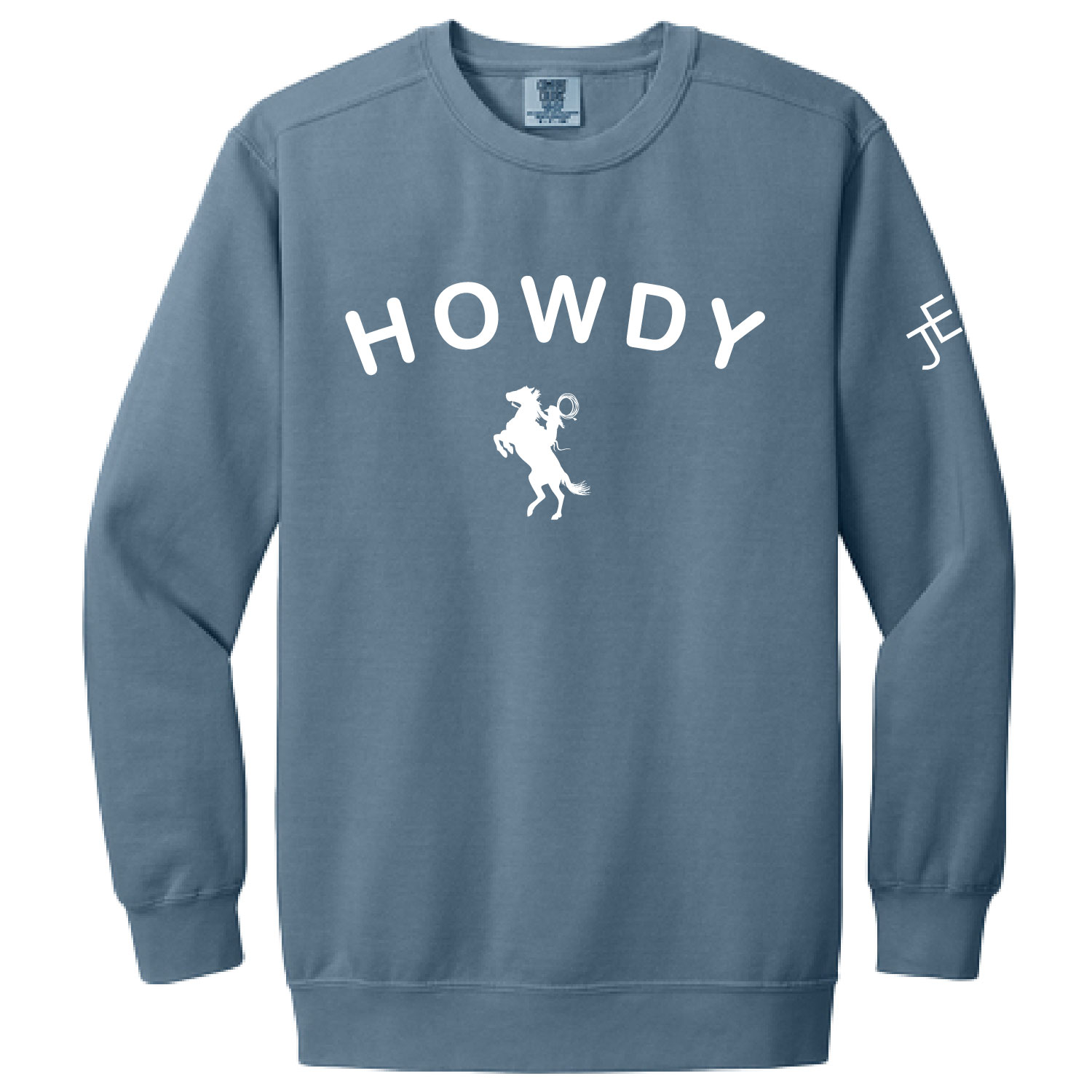 Official Julia Elle Merch Store – Comfort Colors Crew Sweatshirt – Blue Jean product image