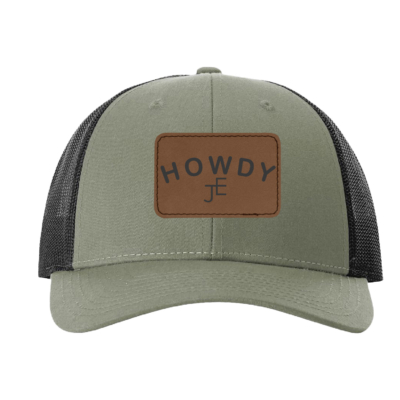 Official Julia Elle Merch Store - Richardson Mesh Back Trucker Cap - Loden/Black with Leather Patch