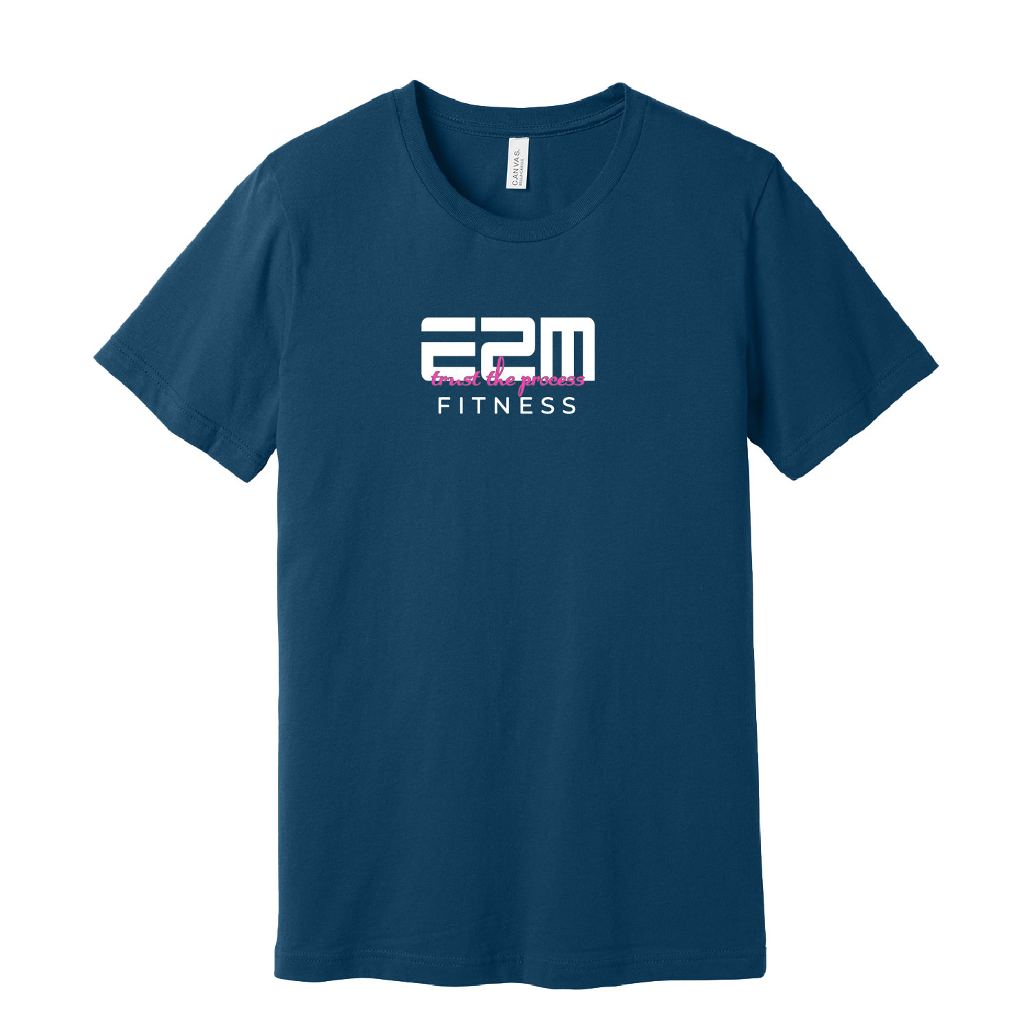 E2M - All NEW! Cotton Short Sleeve Shirt - Cool Blue - Image 2
