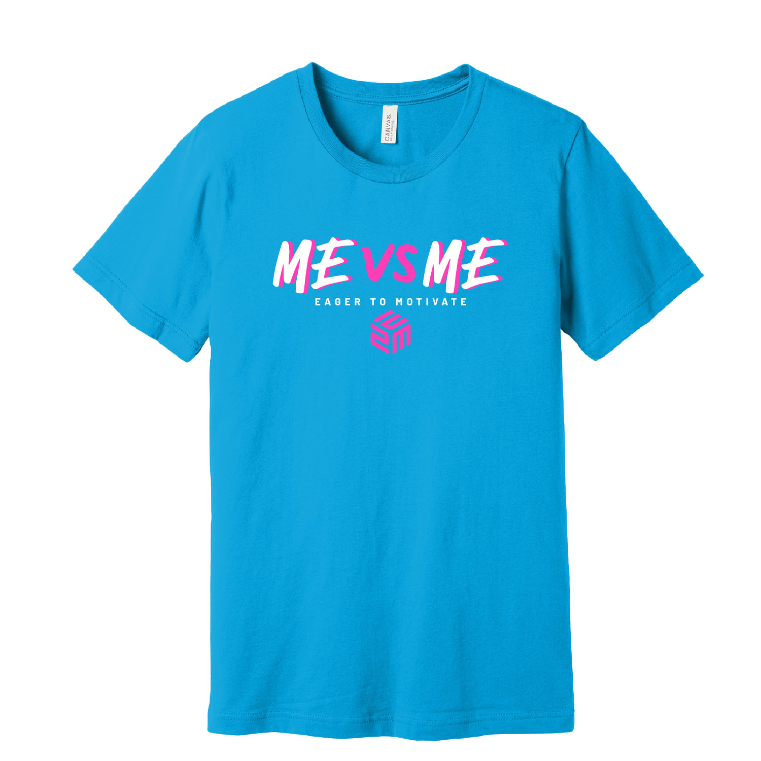 E2M - All NEW! Cotton Short Sleeve Shirt - Turquoise - Image 2