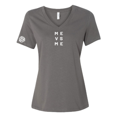 E2M - All NEW! Ladies V-neck Short Sleeve - Asphalt
