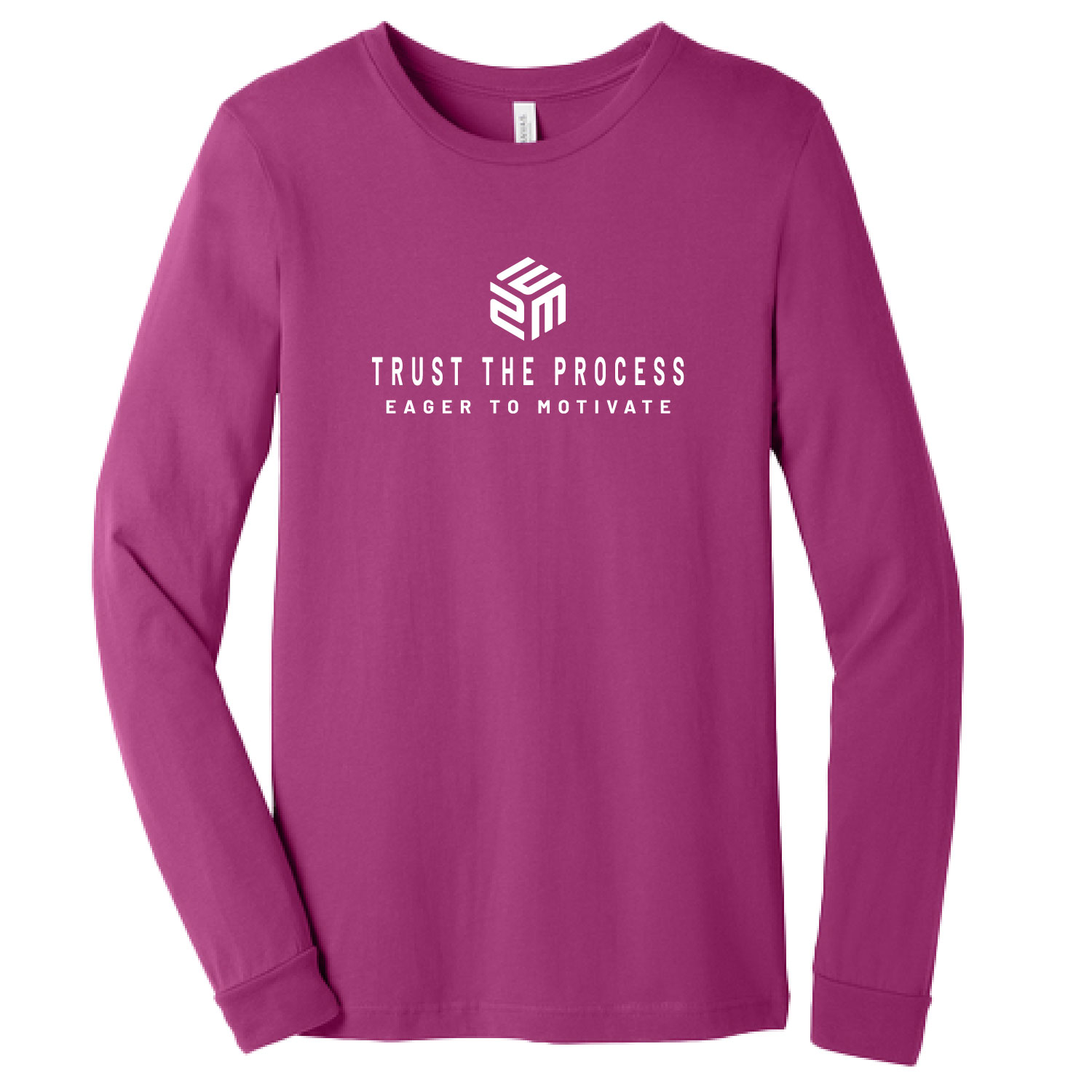 E2M - All NEW! Cotton Long Sleeve Shirt - Berry - Image 2