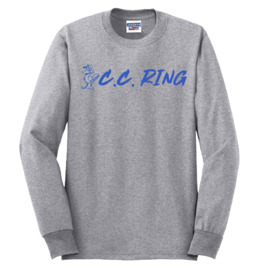 C. C. Ring Elementary School – Cotton Long Sleeve Shirt – Athletic Gray product image