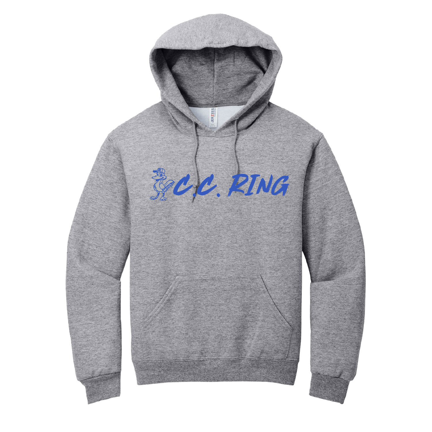 C. C. Ring Elementary School – Cotton Hooded Sweatshirt – Athletic Gray product image