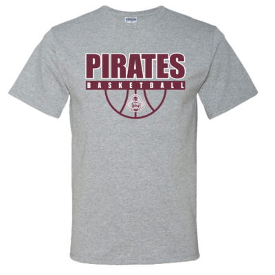 Clymer Basketball - Cotton Short Sleeve Shirt - Athletic Heather