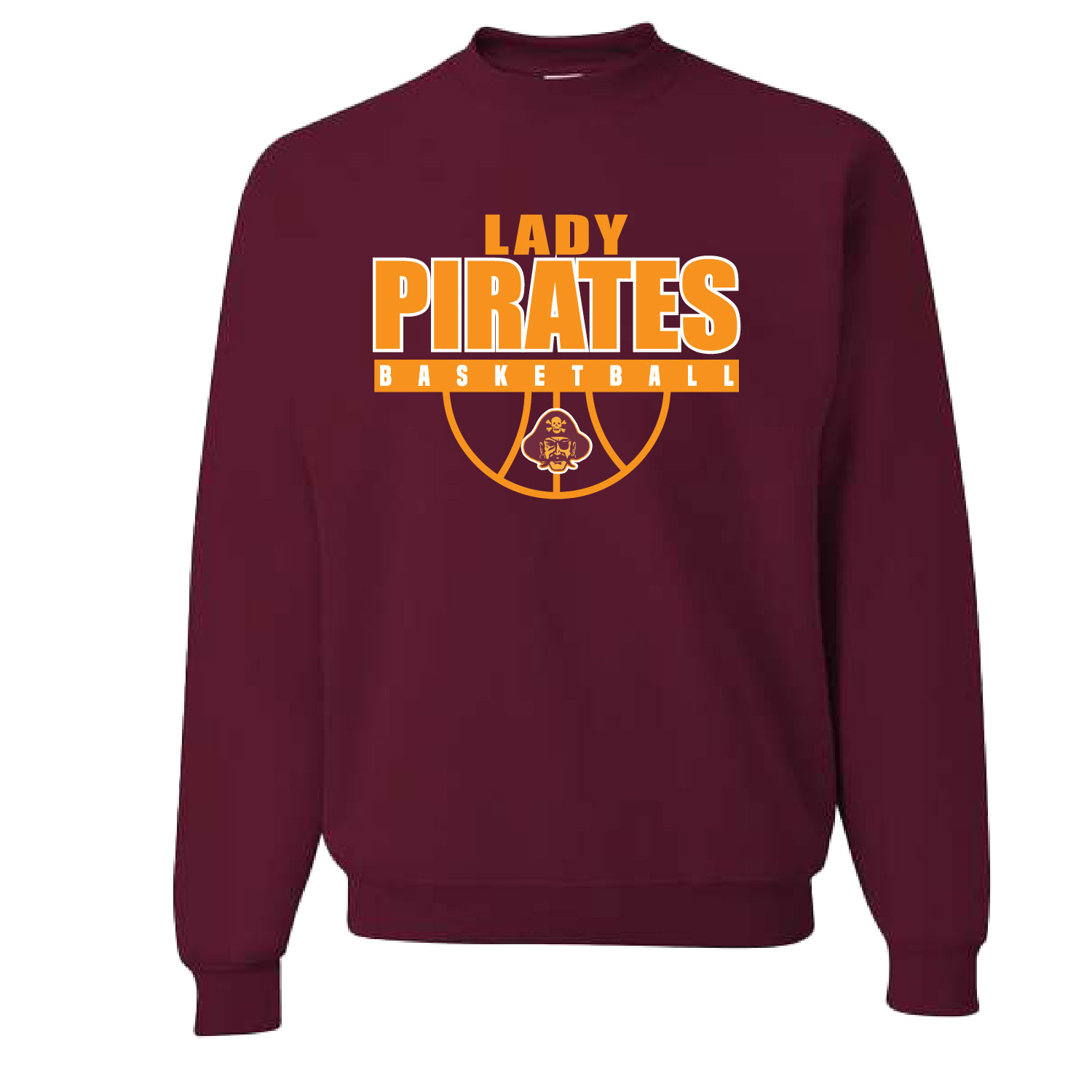 Clymer Basketball – Cotton Crewneck – Maroon product image