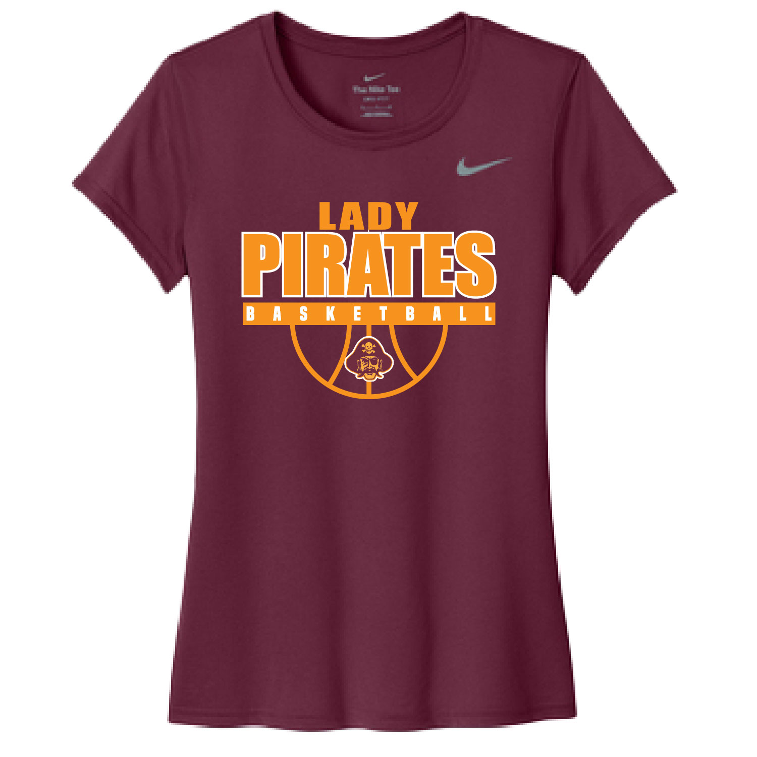 Clymer Basketball – NIKE Ladies Team Legend Short Sleeve Shirt – Maroon product image