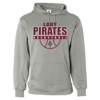Clymer Basketball - POLY Hooded Sweatshirt - Silver