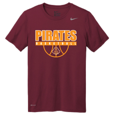 Clymer Basketball – NIKE Team Legend Short Sleeve Shirt – Maroon product image