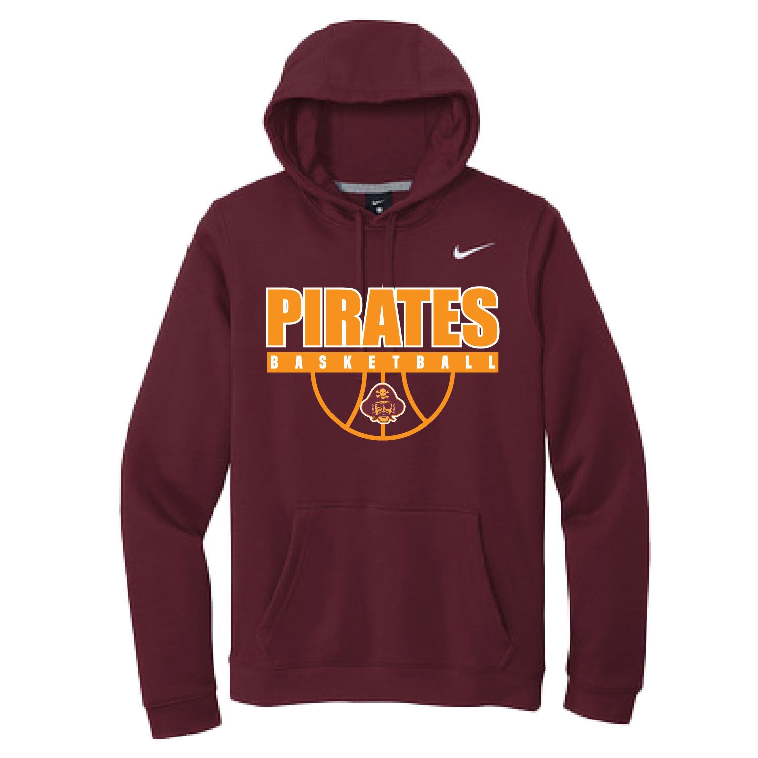Clymer Basketball – Nike Club Fleece Pullover Hoodie – Maroon product image