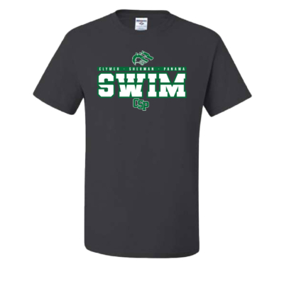 CSP Wolfpack Swim – Cotton Short Sleeve Shirt – Charcoal product image