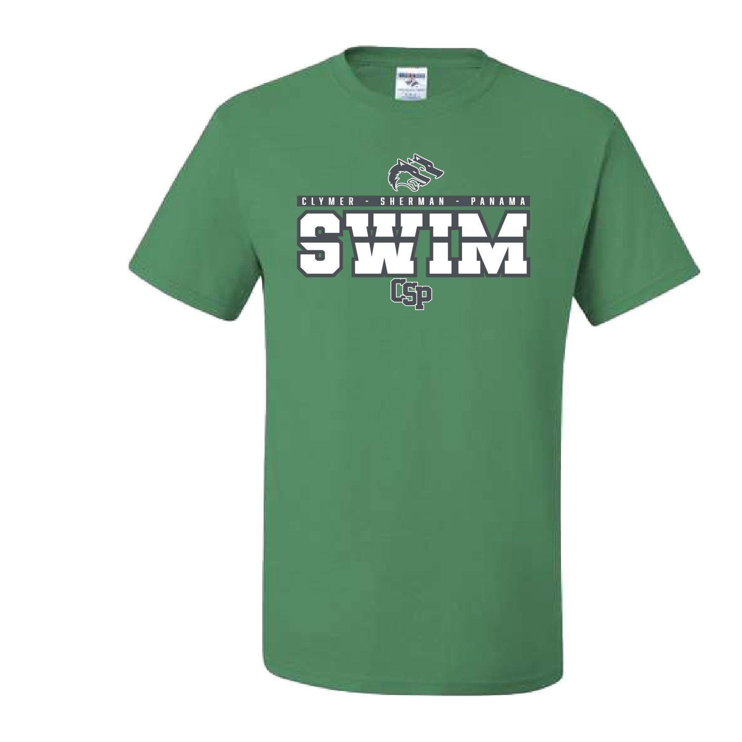 CSP Wolfpack Swim – Cotton Short Sleeve Shirt – Kelly product image