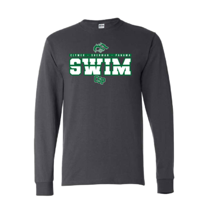 CSP Wolfpack Swim – Cotton Long Sleeve Shirt – Charcoal product image