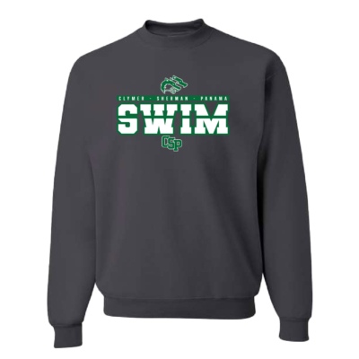 CSP Wolfpack Swim – Cotton Crewneck Sweatshirt- Charcoal product image