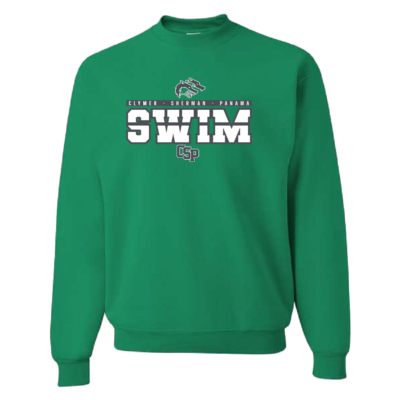 CSP Wolfpack Swim – Cotton Crewneck Sweatshirt- Kelly product image