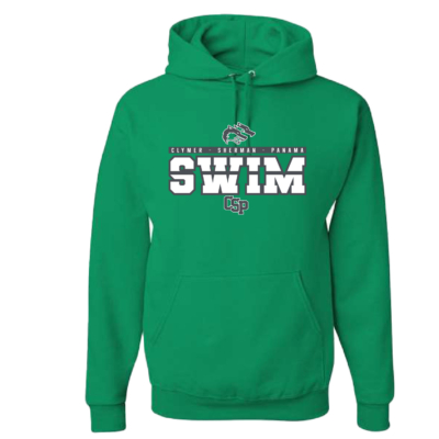 CSP Wolfpack Swim – Cotton Hooded Sweatshirt- Kelly product image