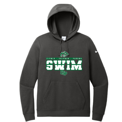 CSP Wolfpack Swim -Ladies Nike Club Cotton Hooded Sweatshirt – Anthracite product image