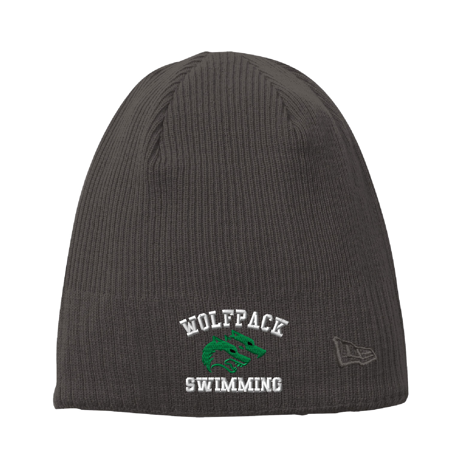 CSP Wolfpack Swim – New Era Knit Beanie – Embroidered – Slate Gray product image