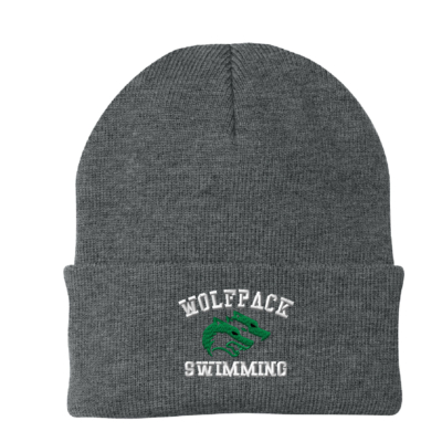CSP Wolfpack Swim – Knit Cap – Embroidered – Athletic Oxford product image