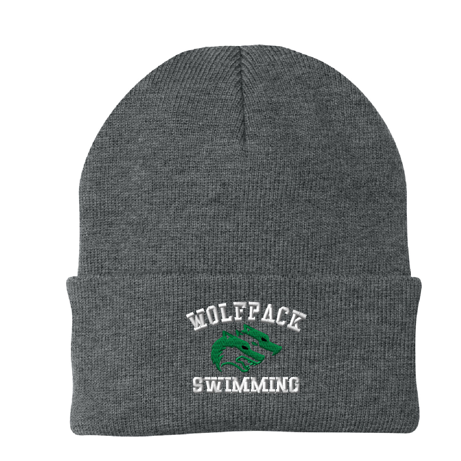 CSP Wolfpack Swim – Knit Cap – Embroidered – Athletic Oxford product image