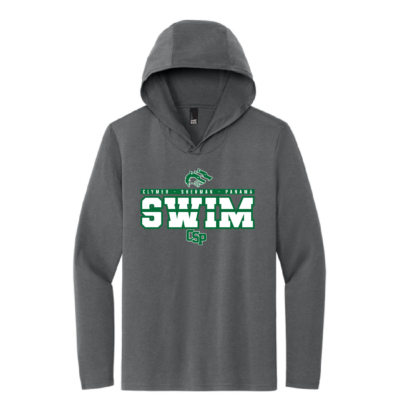 CSP Wolfpack Swim -District Long Sleeve Hooded -= Charcoal product image