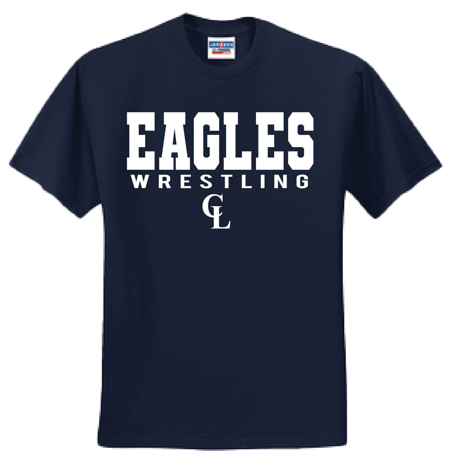 Clake Wrestling – Cotton Short Sleeve Shirt – Navy product image