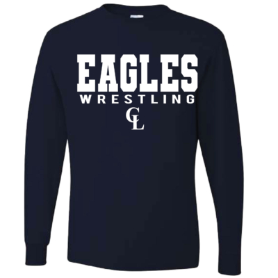 Clake Wrestling – Cotton Long Sleeve Shirt – Navy product image