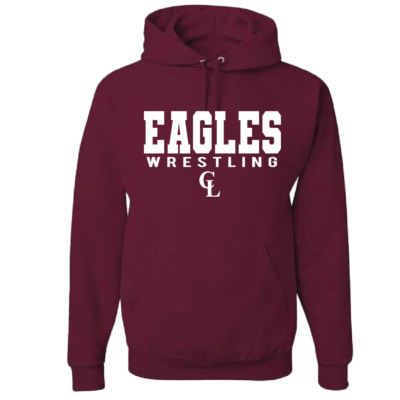 Clake Wrestling - Cotton Hooded - Maroon