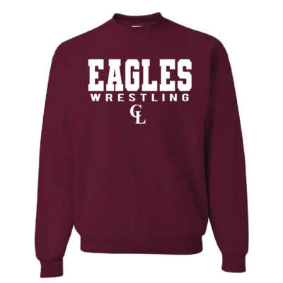 Clake Wrestling - Cotton Crewneck - Maroon