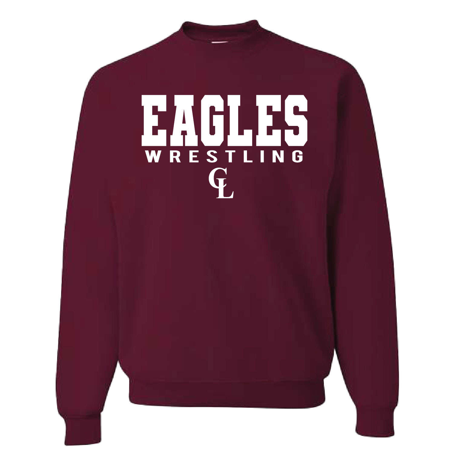 Clake Wrestling – Cotton Crewneck – Maroon product image
