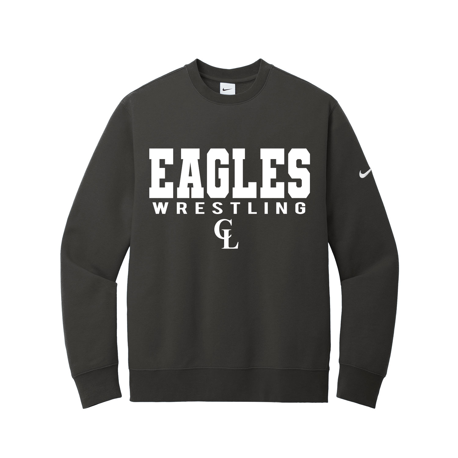Clake Wrestling – Nike Club Fleece Crew – Anthracite product image