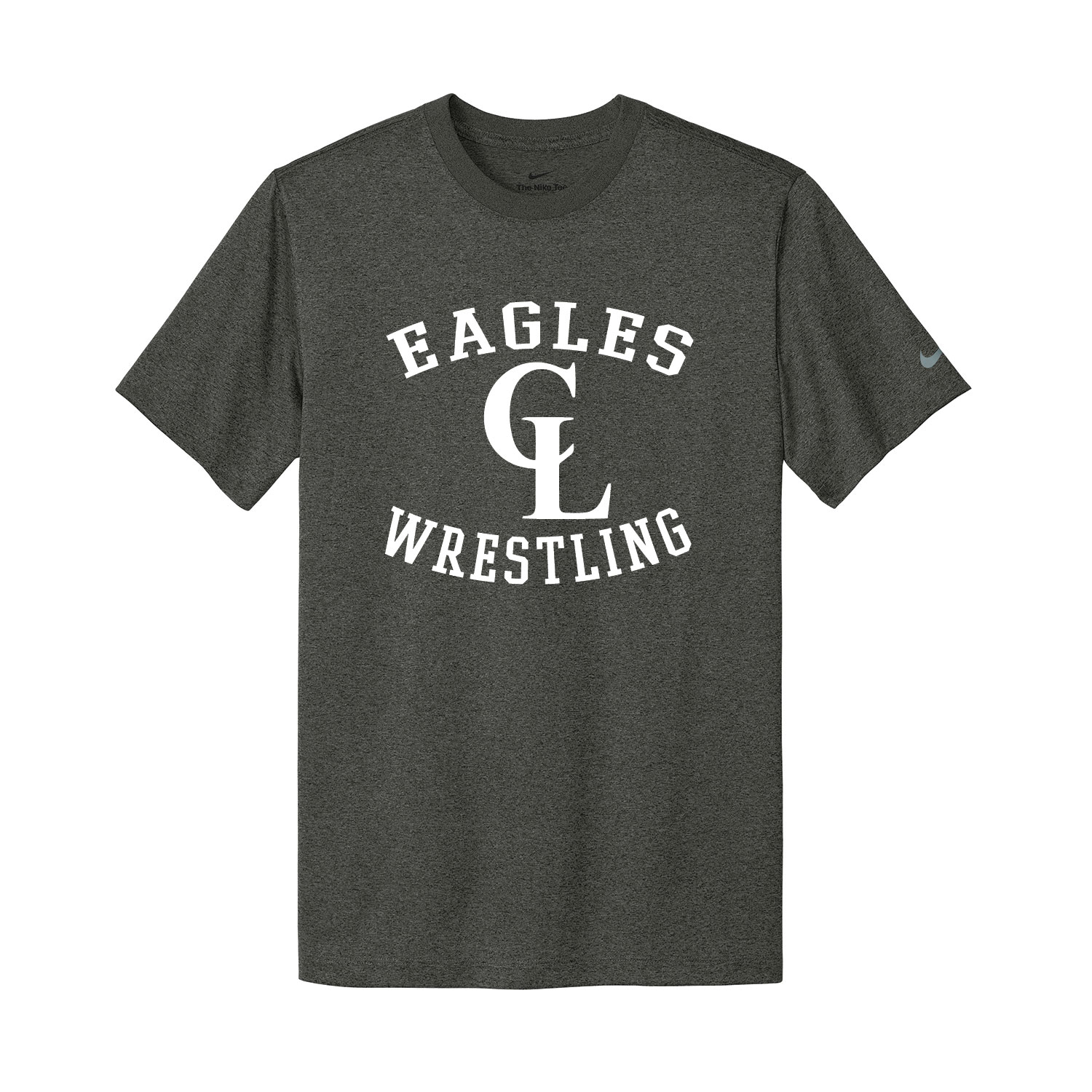 Clake Wrestling – Nike Legend T-Shirt – Dark Smoke Heather product image