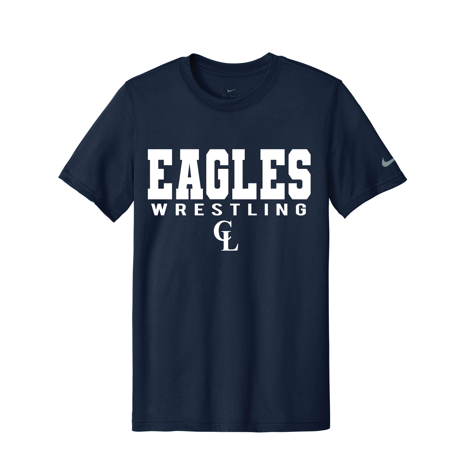Clake Wrestling - Nike Legend T-Shirt - Navy - Image 2