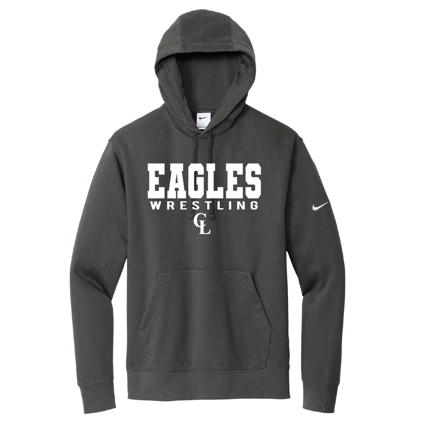 Clake Wrestling – Nike Club Fleece Hooded – Anthracite product image