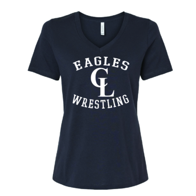 Clake Wrestling – Ladies V-Neck – Dark Gray product image